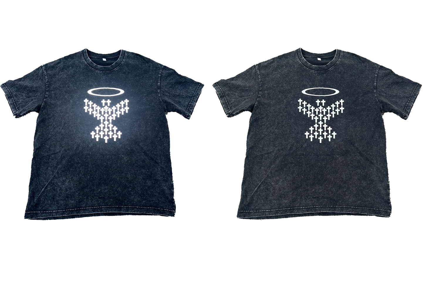 Angel Reflective Acid Wash Tee (READ DESCRIPTION!!!)