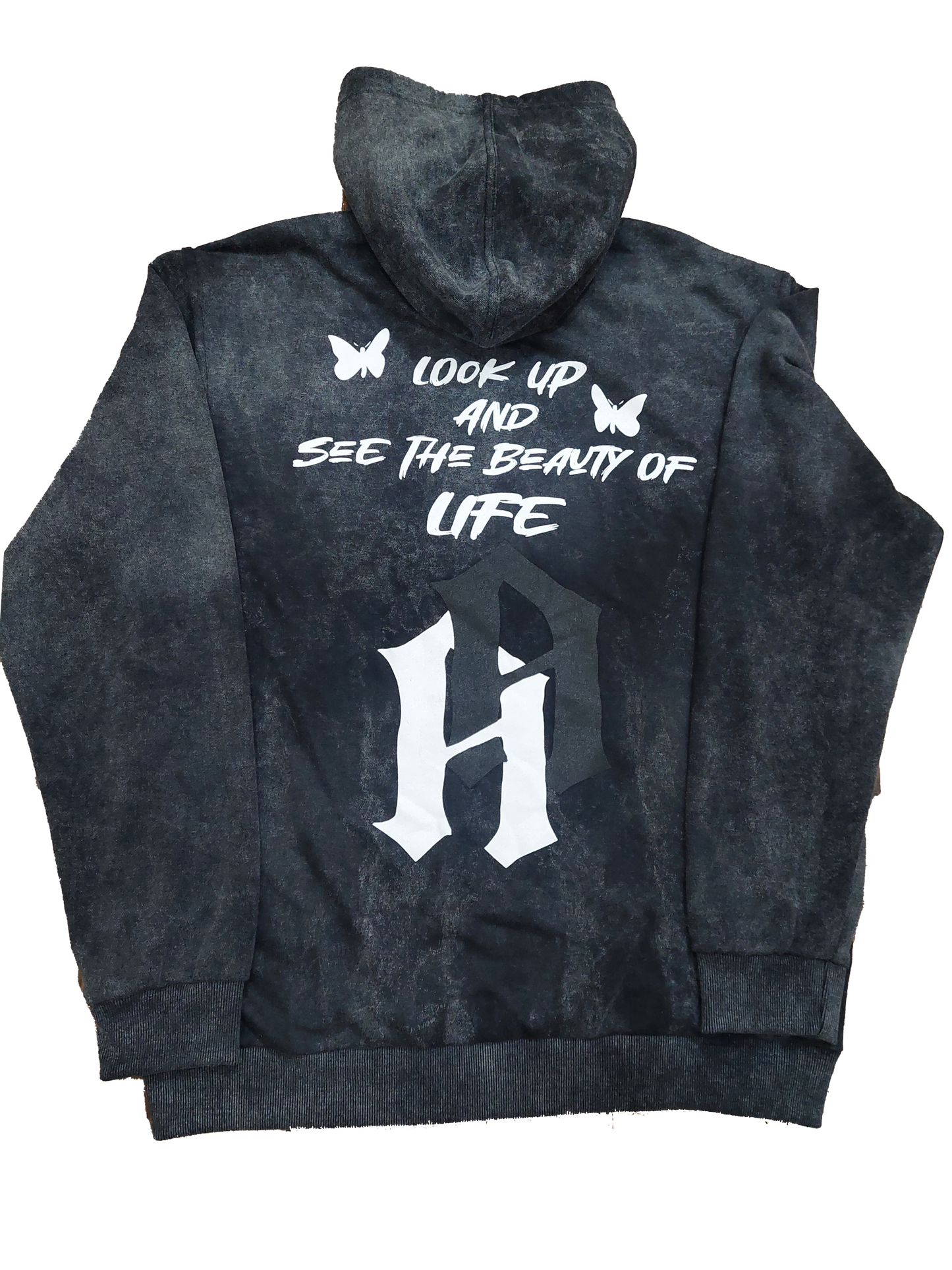 Beauty of Life acid wash hoodie